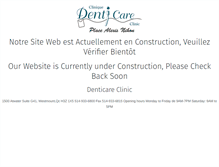 Tablet Screenshot of cliniquedenticare.com